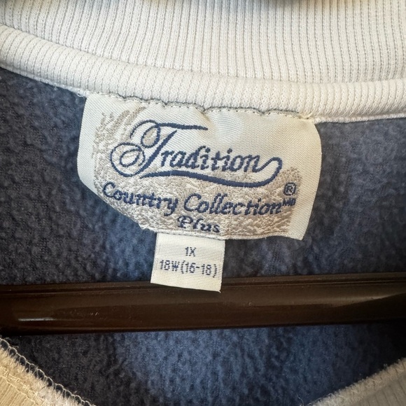 Blue Embroidered Women's Sweater - Picture 2 of 4